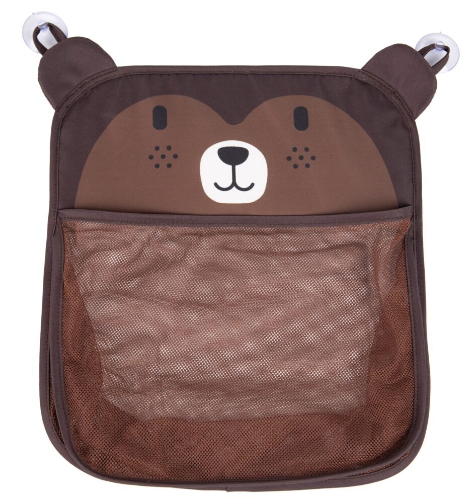 FREEON dodaci za kadu i kupanje mrežica za pohranu igračaka, medvjedić brown 47085