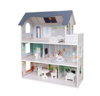 FREE 2 PLAY drvena kućica iz snova za lutke, siva 47306 - Slika 4