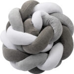 BUBABA BY FREEON ogradica za krevet pletenica 235x15 grey/white 50139 - Slika 4
