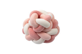 BUBABA BY FREEON ogradica za krevet pletenica 235x15 pink/white 50153 - Slika 3