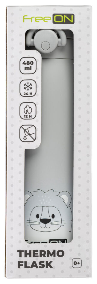 FREEON termo bočica 480 ml lav gray 380715 - Slika 4