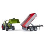 BRUDER traktor Fendt Vario 211 s prednjim utovarivačem i kiper prikolicom 02182 - Slika 4