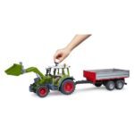 BRUDER traktor Fendt Vario 211 s prednjim utovarivačem i kiper prikolicom 02182 - Slika 5