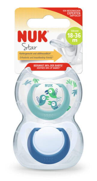 NUK duda varalica - silikon Star 18-36m, 2/1 10739734
