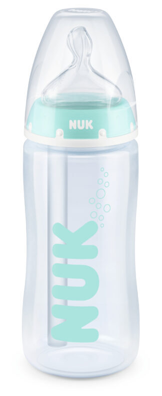 NUK plastična bočica s  pokazivačem temperature, 300 ml, silikon 10216293 - Slika 8
