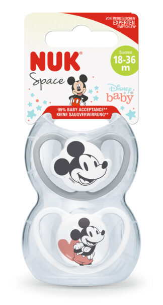 NUK duda varalica - silikon Space Mickey mickey vel.3 (18-36m), 2 kom 10177176