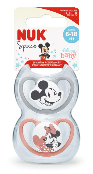 NUK duda varalica - silikon Space Mickey mickey vel.2 (6-18m), 2 kom 10176286 - Slika 2