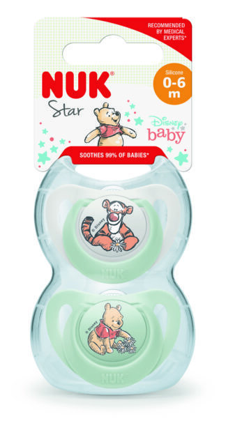 NUK duda varalica - silikon Star Winnie the Pooh 0-6 m 10730890