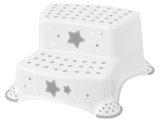 KEEEPER stepenica dupla stars white 44874