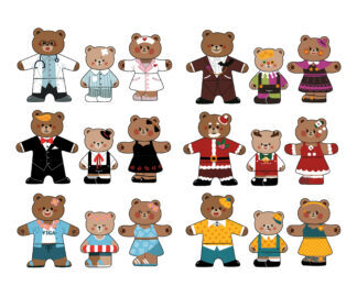 VIGA Magnetna igra medvjeđa družina 44683 - Slika 2