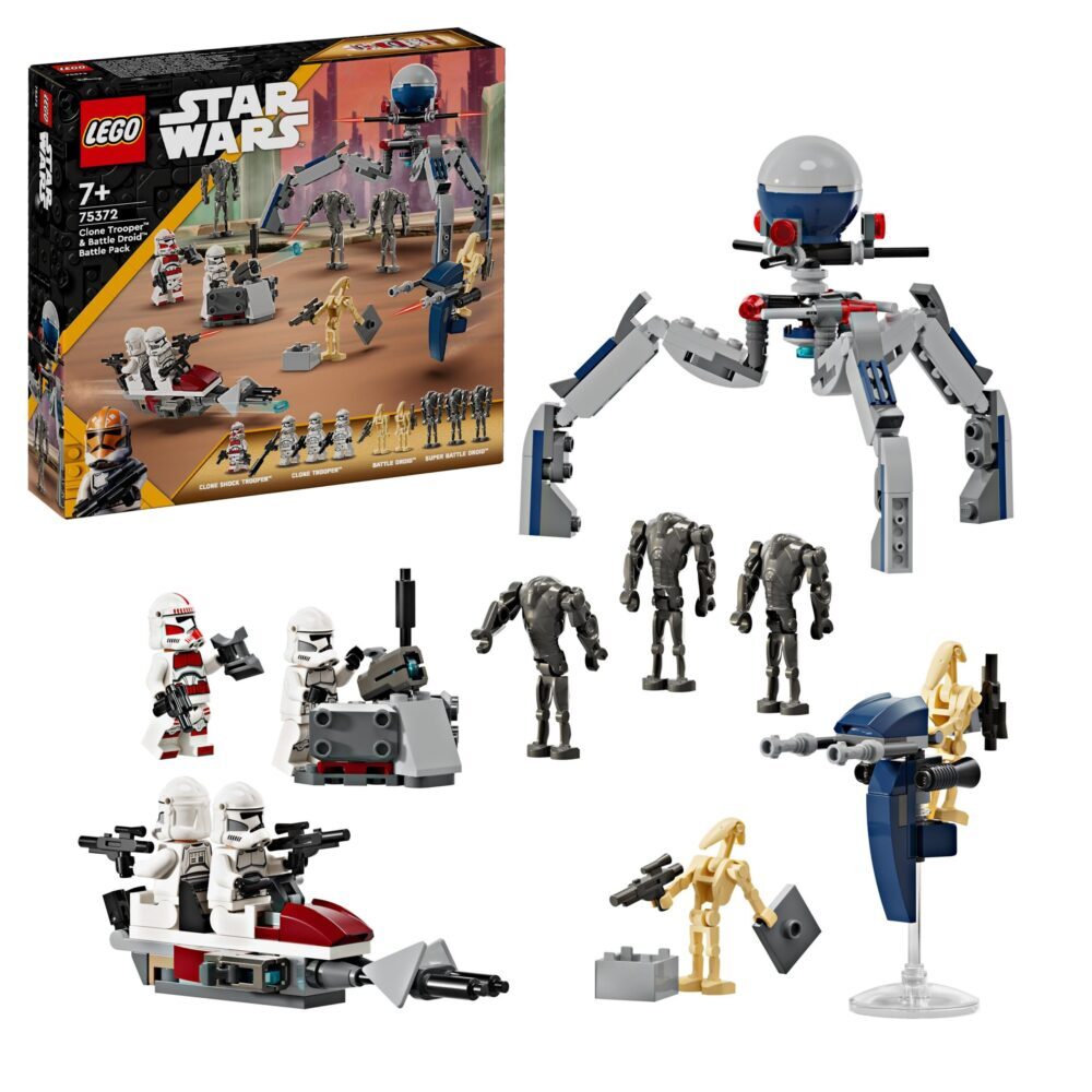 LEGO® STAR WARS™ 75372 Bojni komplet: klonirani vojnik™ i bojni droid™
