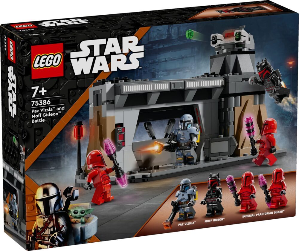 LEGO® STAR WARS™ 75386 Paz Vizsla™ i Moff Gideon™ u borbi