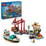LEGO® CITY 60422 Gradska luka s teretnim brodom - Slika 2