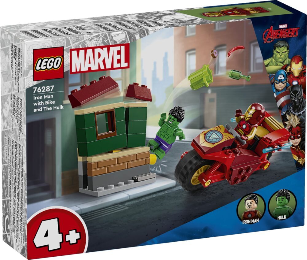 LEGO® SUPER HEROES 76287 Iron Man na motociklu i Hulk