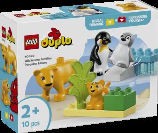 LEGO® DUPLO® 10442 Obitelji divljih životinja: pingvini i lavovi