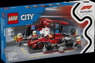 LEGO® CITY 60443 Boks i posada za F1® s autom Ferrari