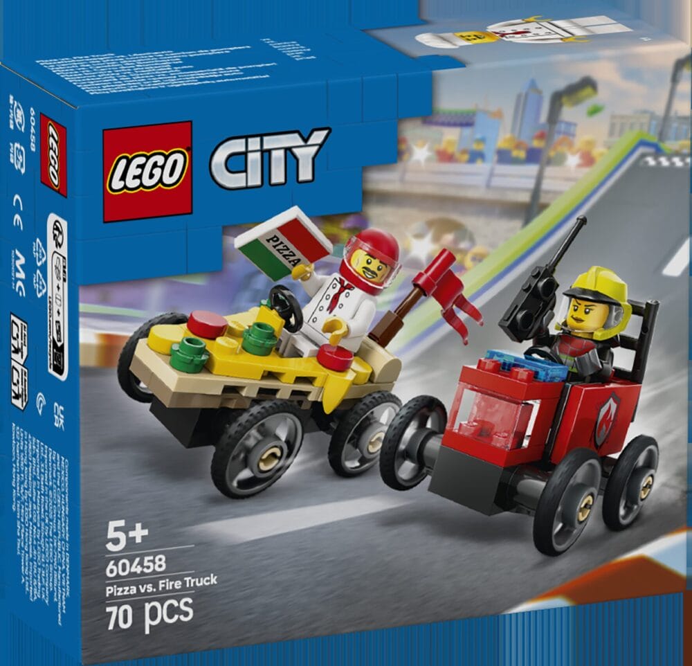 LEGO® CITY 60458 Auto dostavljača pizze vs. vatrogasno vozilo u utrci