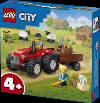 LEGO® CITY 60461 Crveni traktor s prikolicom i ovce - Slika 2