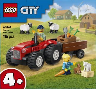LEGO® CITY 60461 Crveni traktor s prikolicom i ovce - Slika 3