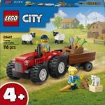 LEGO® CITY 60461 Crveni traktor s prikolicom i ovce - Slika 4