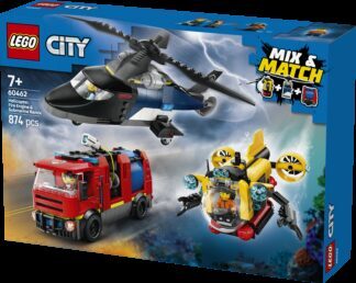 LEGO® CITY 60462 Helikopter, vatrogasni kamion i podmornica - Slika 2