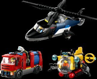 LEGO® CITY 60462 Helikopter, vatrogasni kamion i podmornica - Slika 6