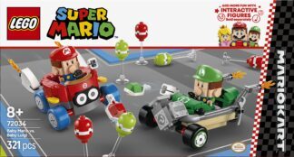 LEGO® SUPER MARIO™ 72034 Mario Kart™ – Baby Mario i Baby Luigi u utrci - Slika 3