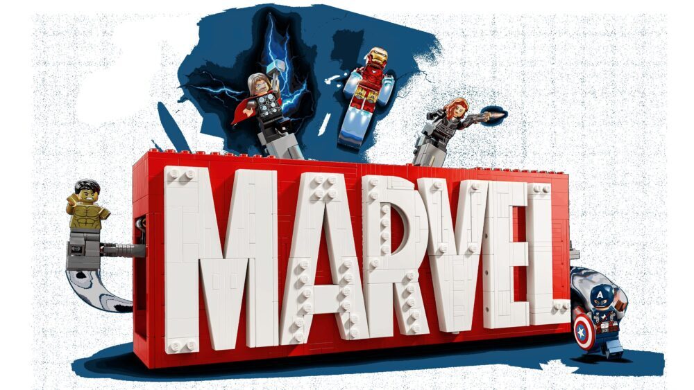 LEGO® SUPER HEROES 76313 Logotip MARVEL i figurice