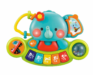 HOLA glazbeni slonić na potezanje 3135