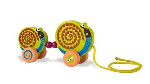 OOPS drveni puž na kotačima s užetom 1700513