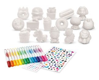 CRAZART set 3u1  Obojaj figurice Squeezie Cuties 17356 - Slika 2