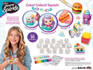 CRAZART set 3u1  Obojaj figurice Squeezie Cuties 17356 - Slika 6