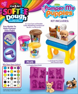 CRAZART plastelin Izradi psiće Softee Dough 36199 - Slika 6