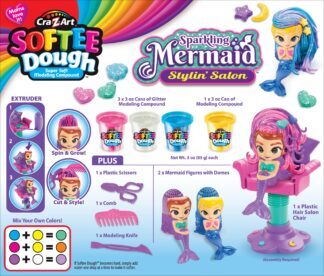 CRAZART plastelin frizerski salon za sirene Softee Dough 66606 - Slika 5