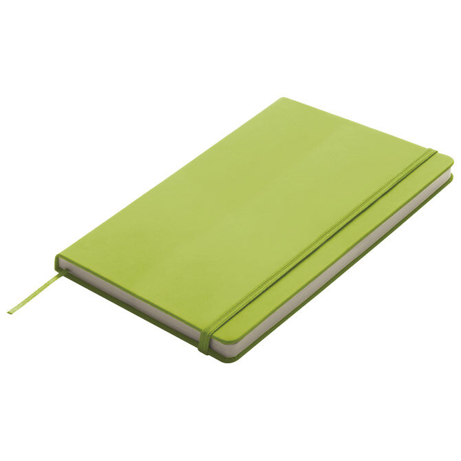 Notes 13x21 cm čisti 80L s gumicom Kiel svijetlozeleni