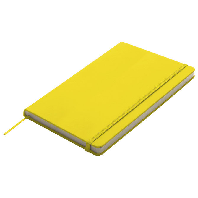 Notes 13x21 cm čisti 80L s gumicom Kiel žuti