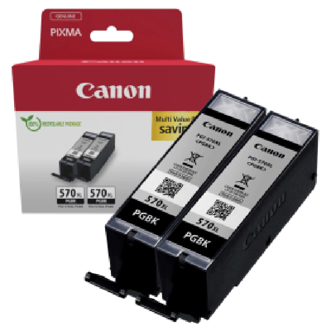 Ink Jet Canon PGI-570PGBKXL original double pack crni
