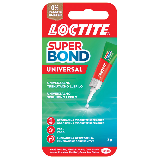 Ljepilo trenutačno  3g Loctite Super Bond Henkel 2994678 blister