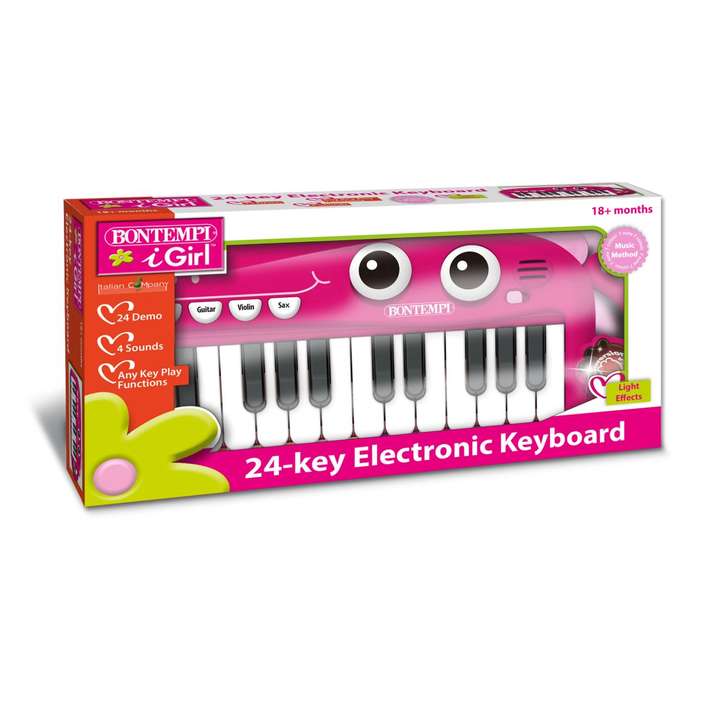BONTEMPI klavijature elektronske 24 tipke roze 122437