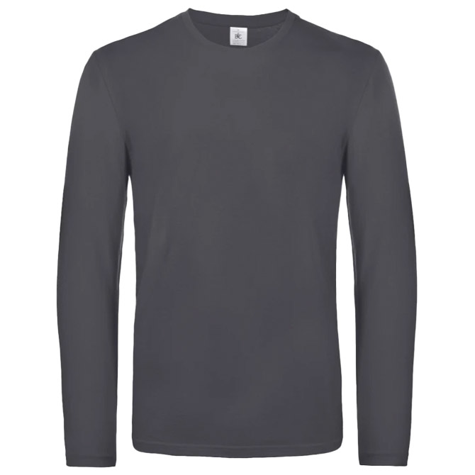 Majica dugi rukavi B&C #E190 LSL tamnosiva 3XL!!