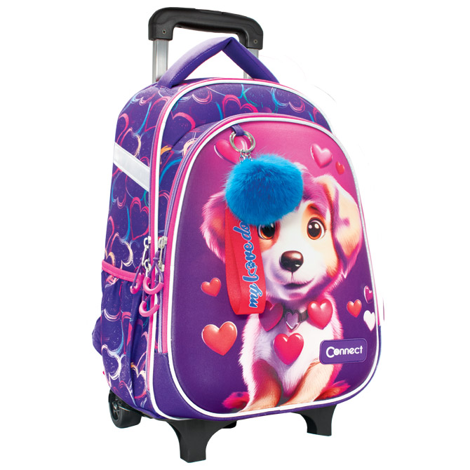 Ruksak školski s kotačićima XT Love Dog 26.Connect
