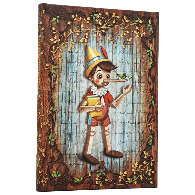 Notes 12x18 cm-midi crte  72 L s gumicom Pinocchio Paperblanks PB1528-5