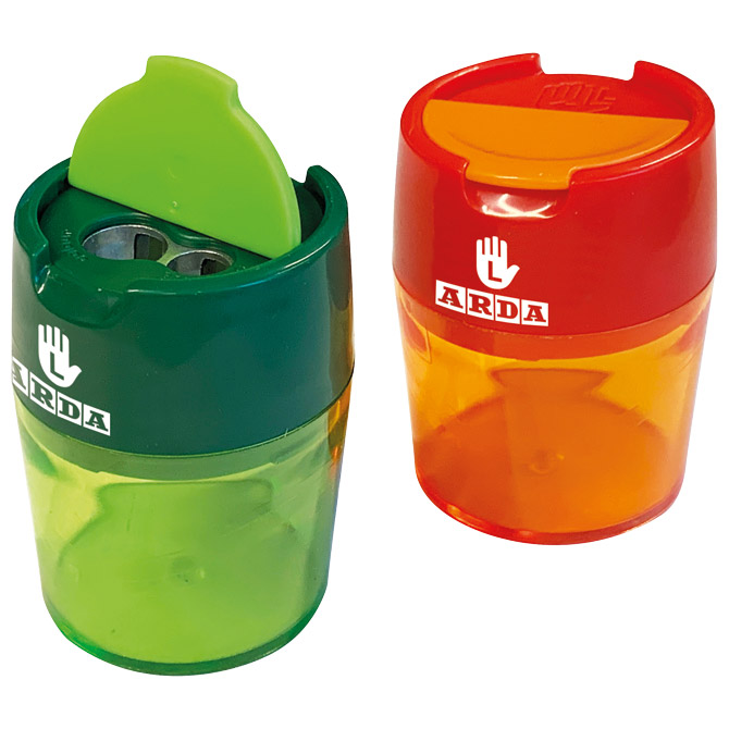 Šiljilo metalno s pvc kutijom 2rupe za ljevake  Arda TE803MANSC