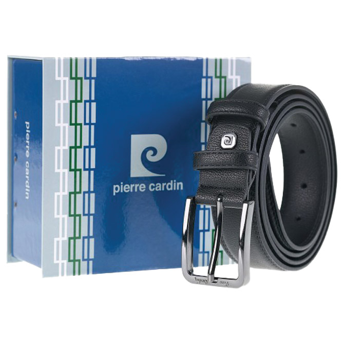 Remen muški širina 3,4 cm Pierre Cardin 2402GG28 crni