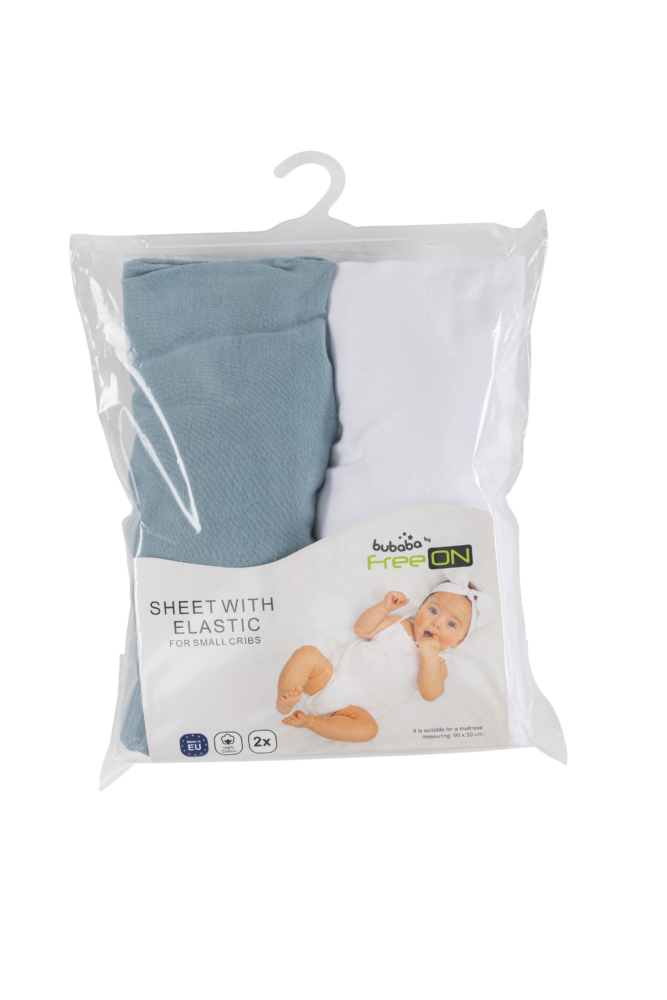 BUBABA BY FREEON plahta za kolijevku/košaru 2/1 green/white 83778