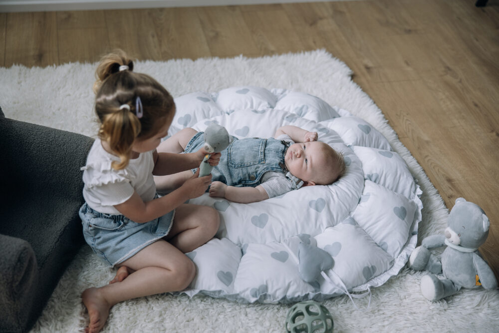 BUBABA BY FREEON gnijezdo Okruglo, siva srca grey 83891