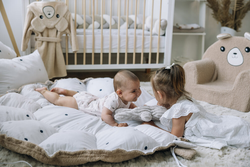 BUBABA BY FREEON gnijezdo Okruglo, točkice beige 83907