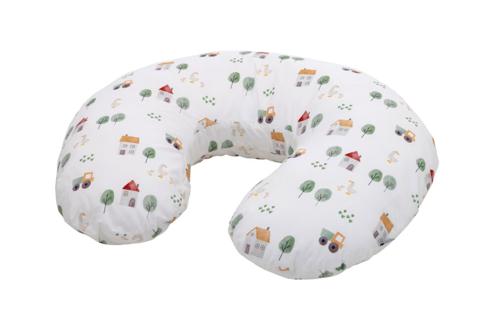 BUBABA BY FREEON jastuk za trudnicu i dojilju i potporu mali, 70 cm, Farma, bijeli multicolor 83969