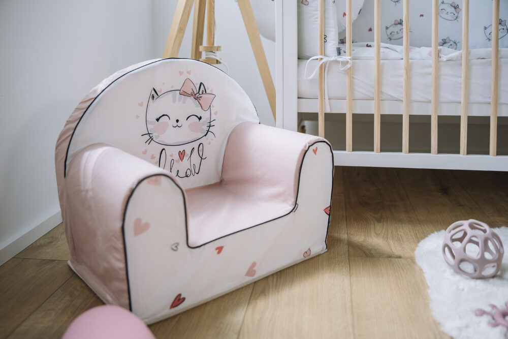 BUBABA BY FREEON fotelja Mačka White/pink 84676