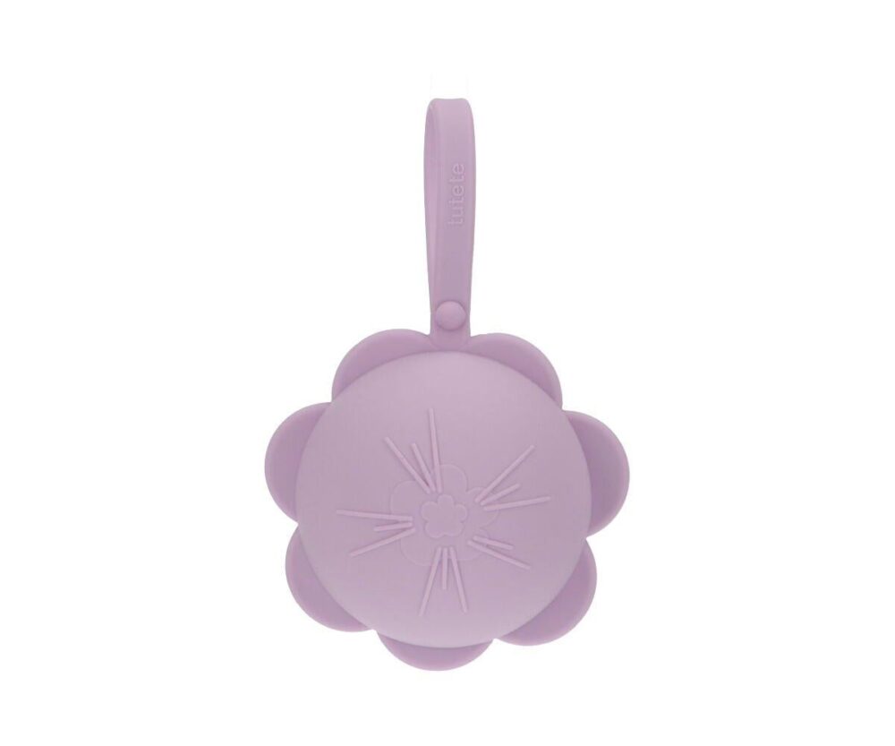 Silicone Pacifier Holder Flower Lilac